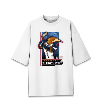 Хлопковая футболка оверсайз Atlanta Thrashers
