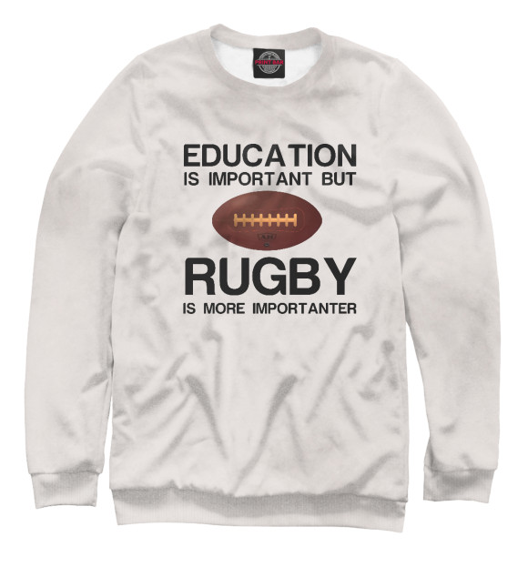 Свитшот Education and rugby для мальчиков 