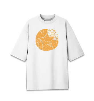 Женская Хлопковая футболка оверсайз Конфета Дальгона