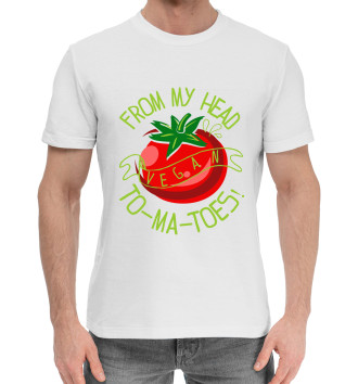 Хлопковая футболка Vegan