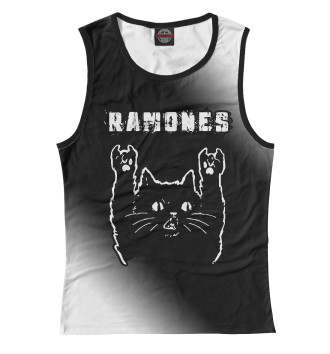 Майка для девочек Ramones + Рок Кот