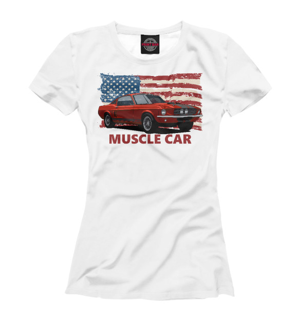 Футболка Muscle car для девочек 