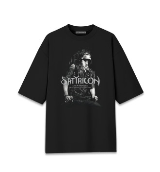 Женская Хлопковая футболка оверсайз Satyricon
