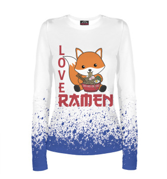 Лонгслив Love Ramen Cute Fox