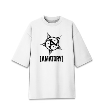 Хлопковая футболка оверсайз Amatory