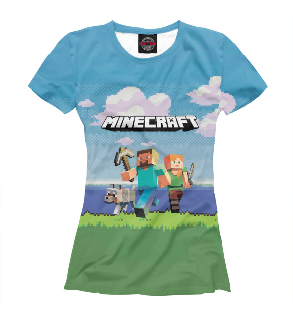 Футболка Minecraft для девочек 