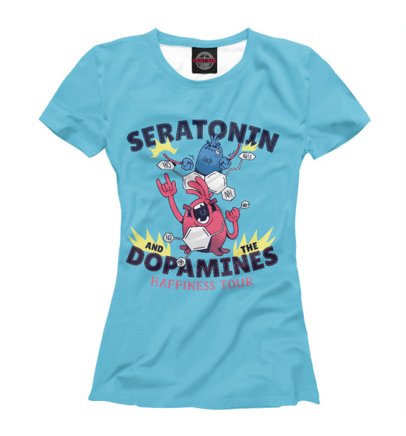 Футболка Серотонин и дофамин для девочек 