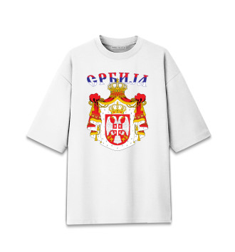 Хлопковая футболка оверсайз Сербия