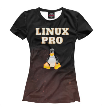 Футболка для девочек Linux Pro
