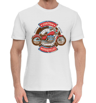 Хлопковая футболка Custom motorcycles