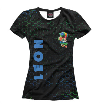 Женская Футболка Brawl Stars Leon / Леон