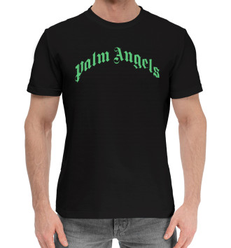 Мужская Хлопковая футболка Palm Angels