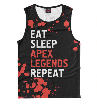 Майка для мальчиков Eat Sleep Apex Legends Repeat