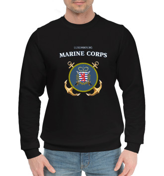 Мужской Хлопковый свитшот Luxembourg Marine Corps