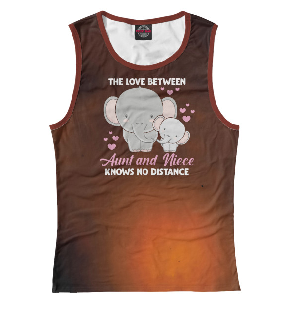 Майка Aunt and Love Elephant для девочек 