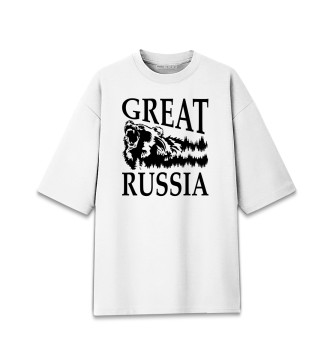 Хлопковая футболка оверсайз Великая РУСЬ