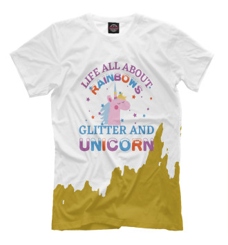 Футболка Glitter and Unicorn