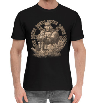 Мужская Хлопковая футболка Славянин в символике