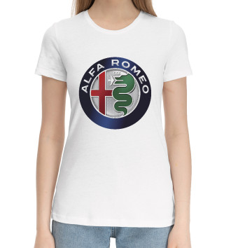 Хлопковая футболка Alfa Romeo