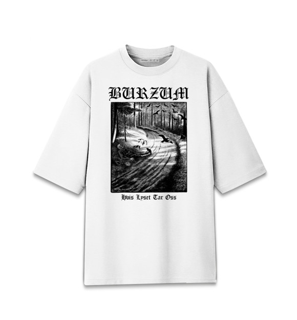 Женская Хлопковая футболка оверсайз Burzum