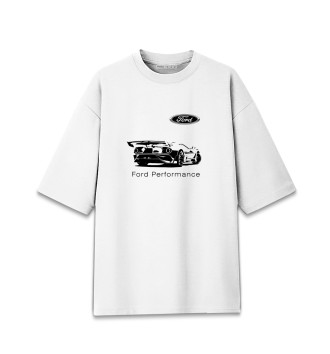 Хлопковая футболка оверсайз Ford Performance