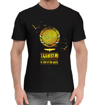 Мужская Хлопковая футболка Таджикистан крыша мира