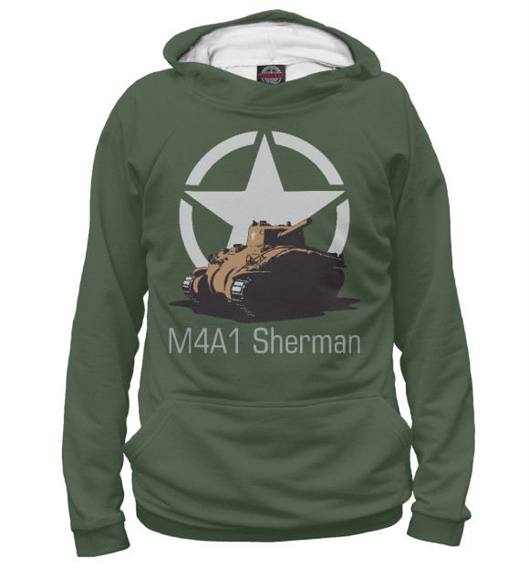 Худи Средний танк M4A1 Sherman для мальчиков 
