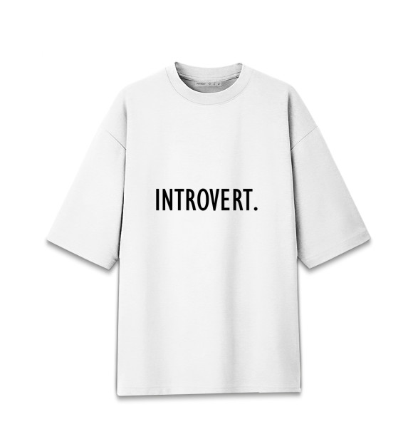 Мужская Хлопковая футболка оверсайз Introvert.