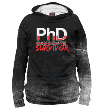 Худи для мальчиков PhD Candidate Survivor
