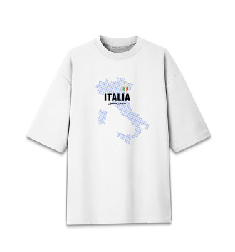 Женская Хлопковая футболка оверсайз Италия