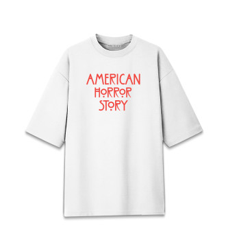 Женская Хлопковая футболка оверсайз AMERICAN HORROR STORY