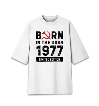 Женская Хлопковая футболка оверсайз 1977 - Birth Year