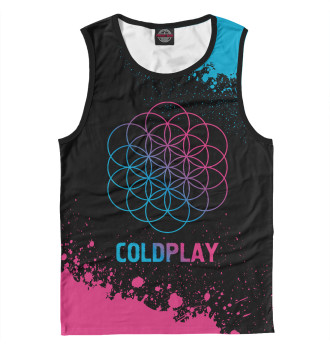 Майка для мальчиков Coldplay Neon Gradient (colors)