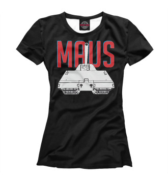 Футболка для девочек Немецкий танк MAUS
