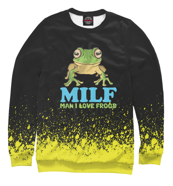 Свитшот MILF Man I Love Frogs для девочек 