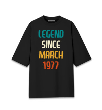 Хлопковая футболка оверсайз Legend Since March 1977