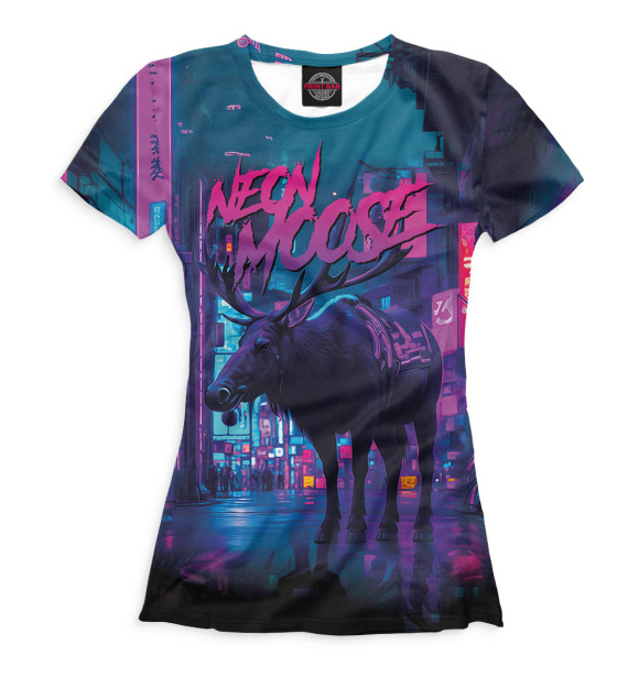 Футболка Neon moose для девочек 