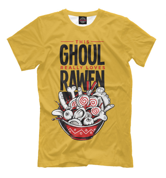 Футболка Raw Ghoul ramen для мальчиков 