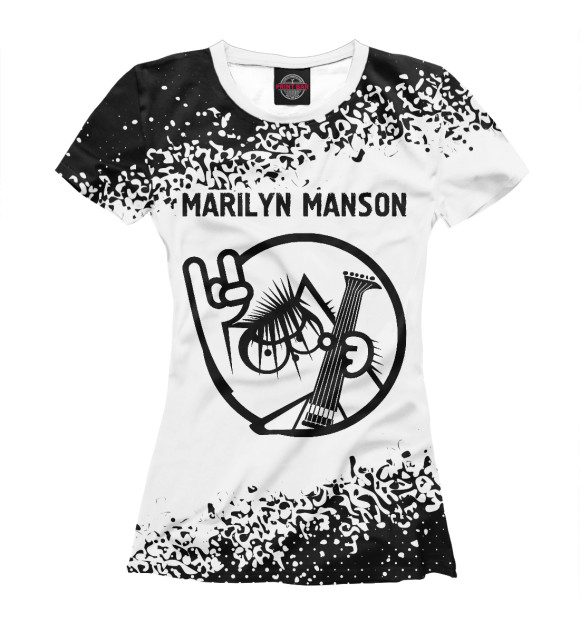 Футболка Marilyn Manson / Кот для девочек 