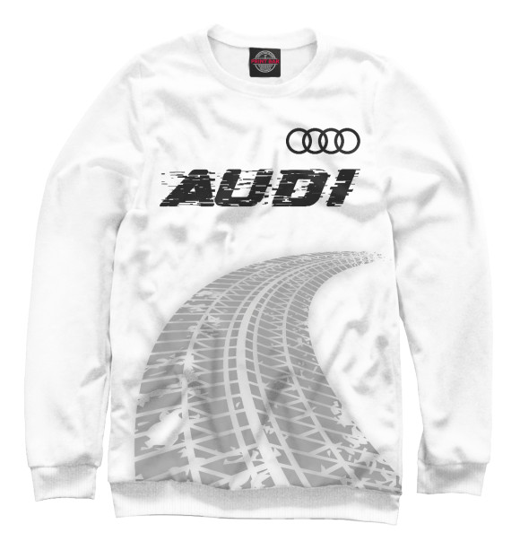 Свитшот Audi Speed Tires на белом для мальчиков 