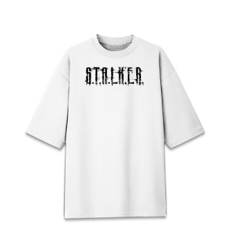Мужская Хлопковая футболка оверсайз S.T.A.L.K.E.R