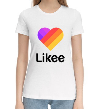 Женская Хлопковая футболка Likee | Лайки