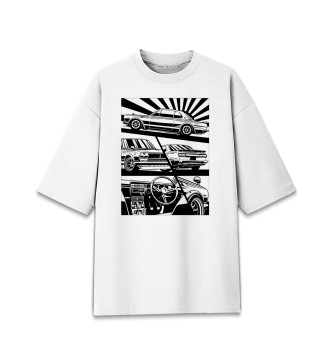 Хлопковая футболка оверсайз Skyline 2000 GTR Hakosuka