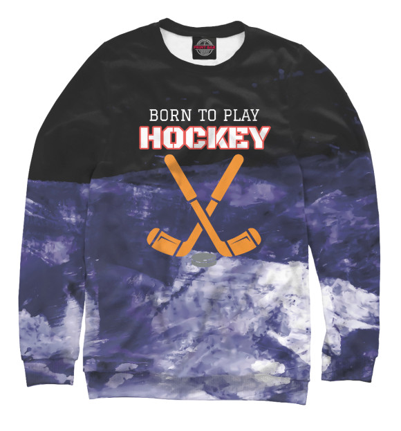 Свитшот Born To Play Hockey для девочек 