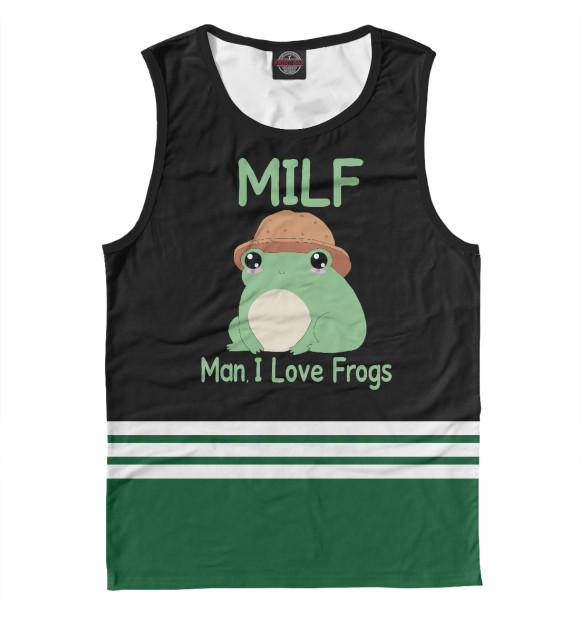Майка Milf Man I love Frogs для мальчиков 