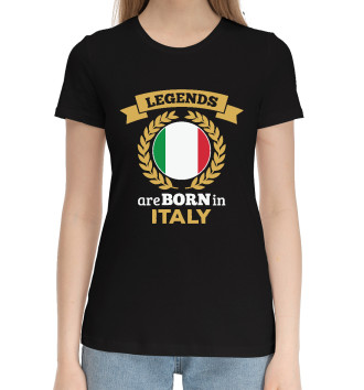 Хлопковая футболка Легенды рождаются в Италии