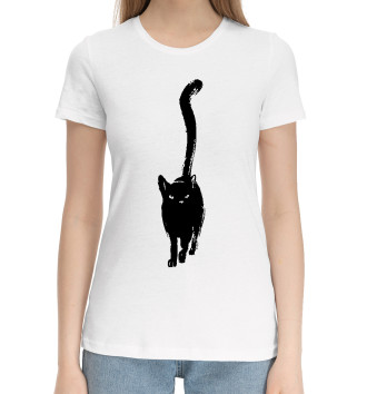 Хлопковая футболка Всё тот же чёрный кот