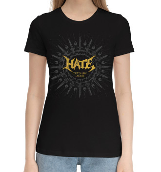 Хлопковая футболка Hate