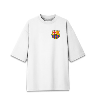 Хлопковая футболка оверсайз Barcelona
