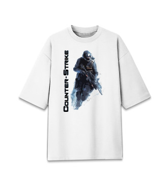 Хлопковая футболка оверсайз Counter-Strike